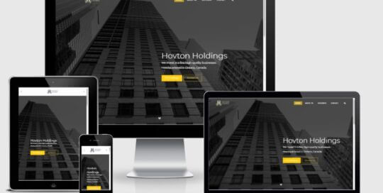 Hovton Holdings Website Design