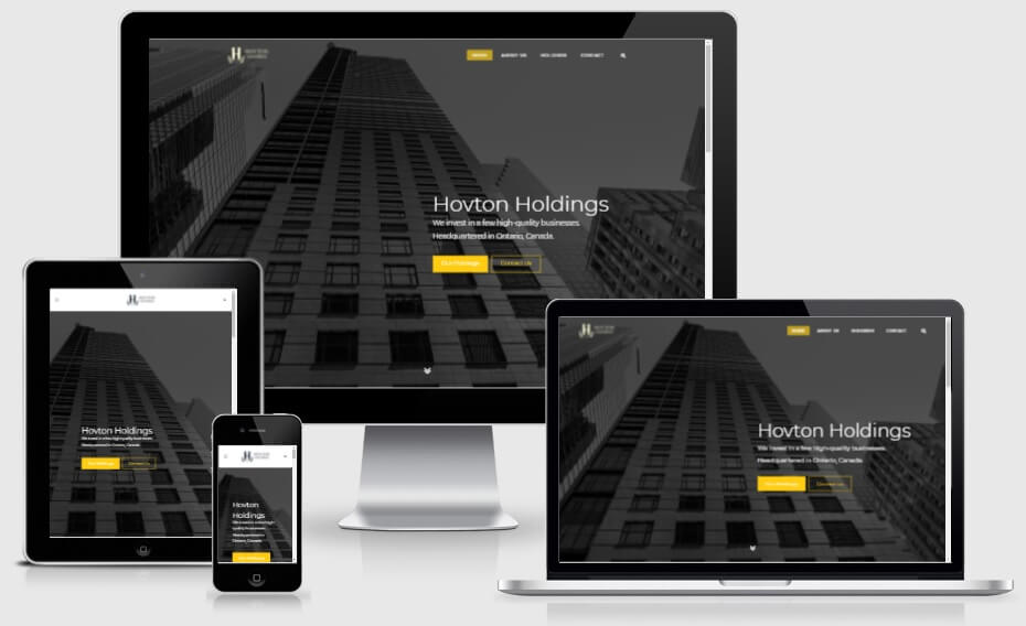 Hovton Holdings Website Design