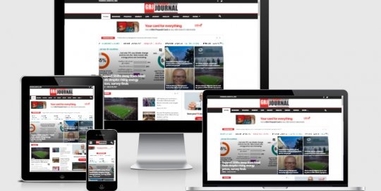 Government and Business Journal Nigeria website Responsive Media Screens shots