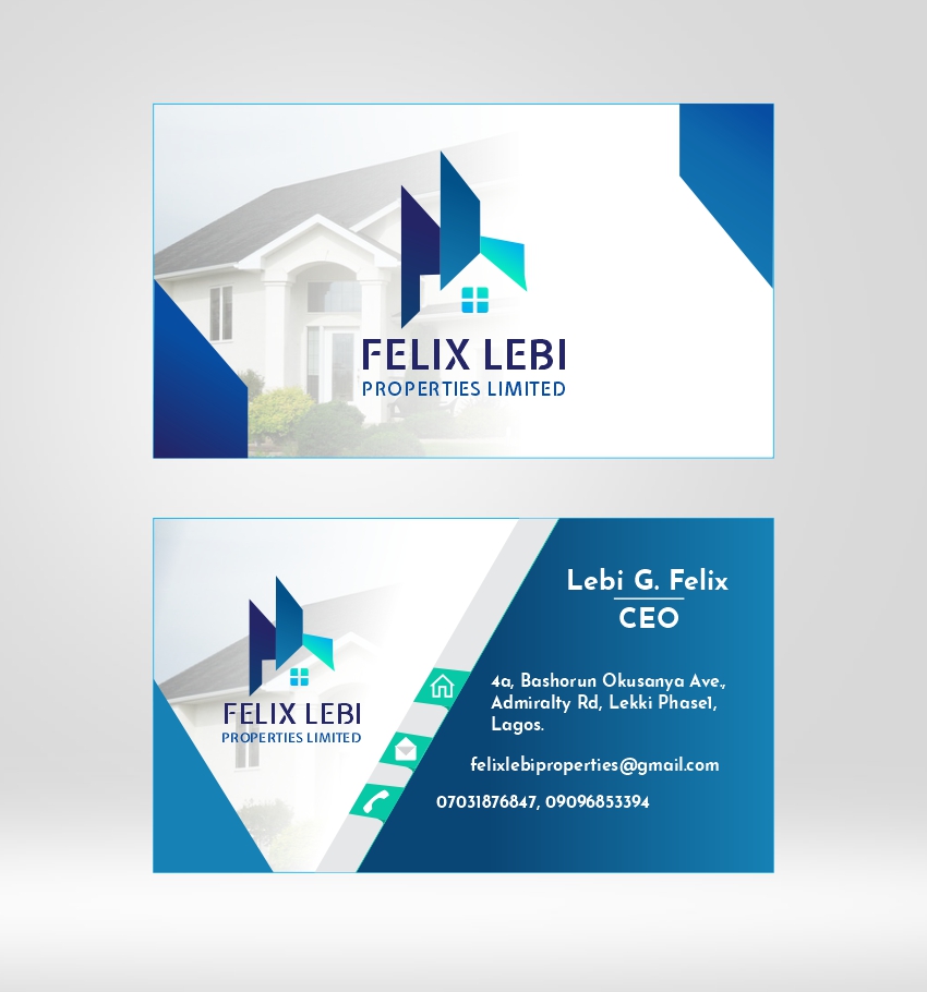 Felix Lebi Properties Limited designed Business/Complimentary Card