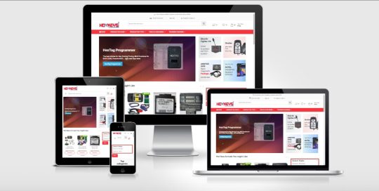 Responsive Website Presentation of Hovkeys - Automotive Locksmith Supplies